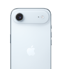 iPhone Air, back exterior, Sky Blue colour, Fusion Main camera system in plateau at top