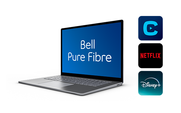 Forfaits Bell divertissement et internet avec Crave, Netflix et Disney+